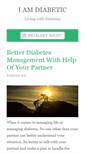 Mobile Screenshot of iamdiabetic.com