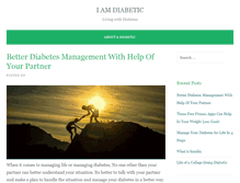 Tablet Screenshot of iamdiabetic.com